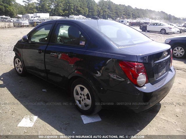 1G1JA5SH9F4219406 - 2015 CHEVROLET SONIC LS 蓝色 照片 3