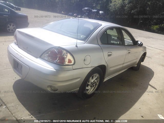 1G2NF52E13M735128 - 2003 PONTIAC GRAND AM SE1 SILVER photo 4