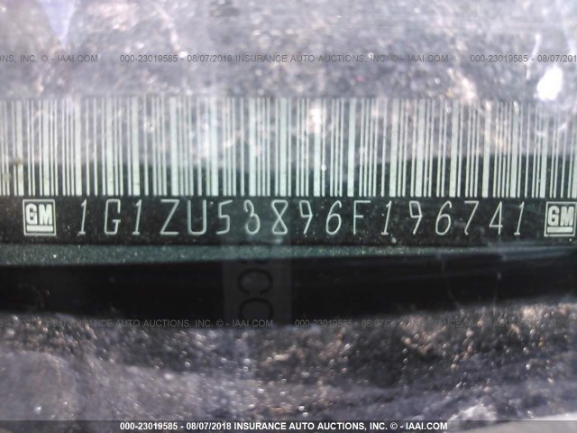 1G1ZU53896F196741 - 2006 CHEVROLET MALIBU LTZ 灰色 照片 9