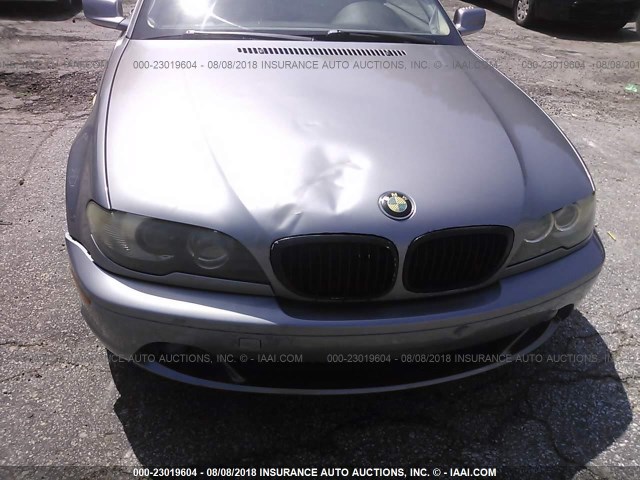 WBABD53454PL14357 - 2004 BMW 330 CI SILVER photo 6
