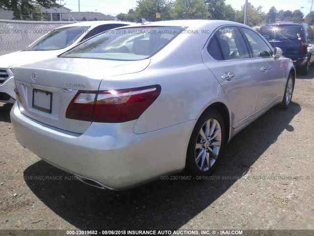 JTHCL5EF6A5008265 - 2010 LEXUS LS 460 SILVER photo 4