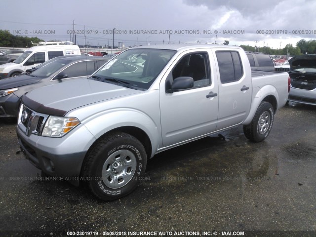 1N6AD0ERXCC444535 - 2012 NISSAN FRONTIER S/SV/SL/PRO-4X SILVER photo 2