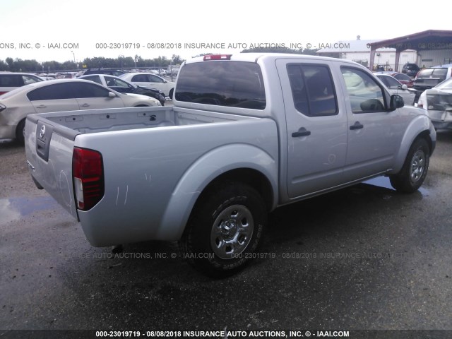 1N6AD0ERXCC444535 - 2012 NISSAN FRONTIER S/SV/SL/PRO-4X SILVER photo 4