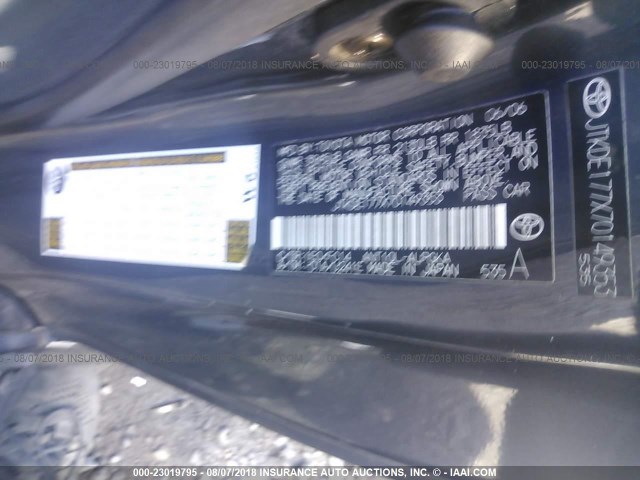 JTKDE177X70149353 - 2007 TOYOTA SCION TC 黑色 照片 9