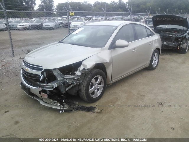 1G1PE5SB2G7116323 - 2016 CHEVROLET CRUZE LIMITED LT TAN photo 2