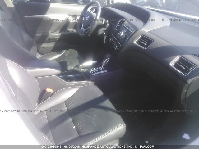 19XFB2F92DE216595 - 2013 HONDA CIVIC EXL 白色 照片 5