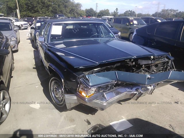 1G6DW54E8MR720380 - 1991 CADILLAC BROUGHAM BLUE photo 1