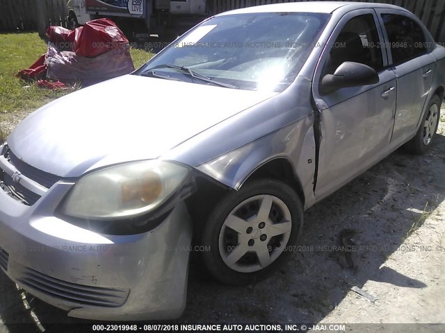 1G1AK58FX87313430 - 2008 CHEVROLET COBALT LS SILVER photo 6