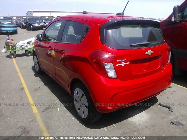 KL8CB6SA4HC769359 - 2017 CHEVROLET SPARK LS RED photo 3