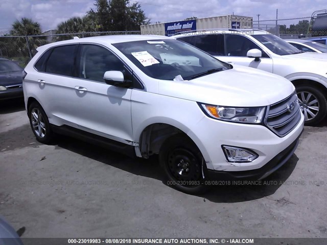 2FMPK3K98JBB07914 - 2018 FORD EDGE TITANIUM WHITE photo 1