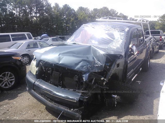 5TBDT44175S487410 - 2005 TOYOTA TUNDRA DOUBLE CAB SR5 BLUE photo 6