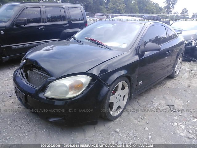 1G1AP11P267800096 - 2006 CHEVROLET COBALT SS SUPERCHARGED BLACK photo 2