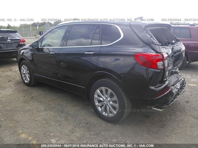 LRBFXBSAXHD120026 - 2017 BUICK ENVISION ESSENCE Սև լուսանկար 3