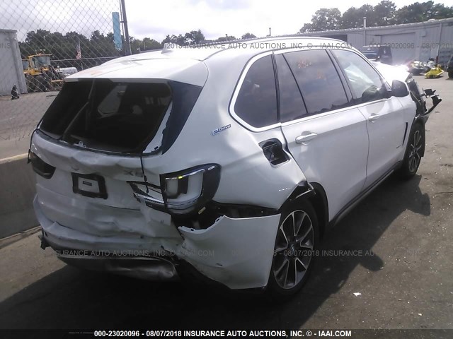 5UXKT0C56J0W00061 - 2018 BMW X5 XDR40E WHITE photo 4