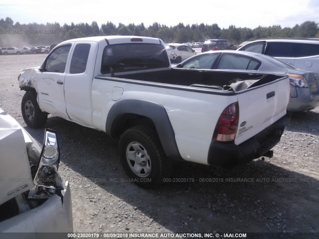 5TEUX42N25Z004569 - 2005 TOYOTA TACOMA ACCESS CAB WHITE photo 3