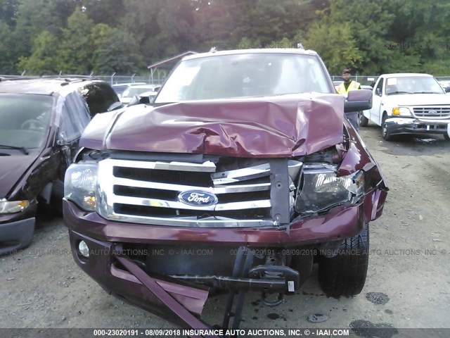 1FMJU2A5XCEF51702 - 2012 FORD EXPEDITION LIMITED BURGUNDY photo 6