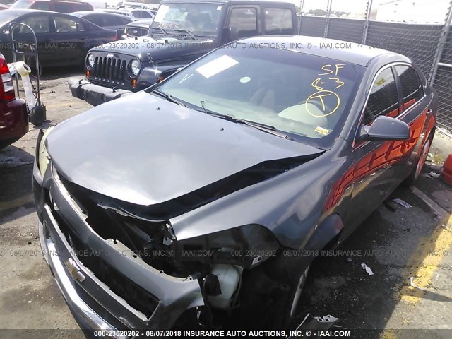 1G1ZG57B09F112873 - 2009 CHEVROLET MALIBU LS ნაცრისფერი ფოტო 2