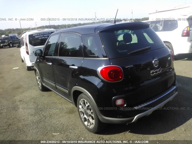 ZFBCFADH9EZ016723 - 2014 FIAT 500L TREKKING BLACK photo 3