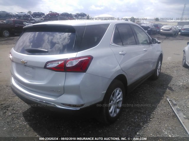 3GNAXSEV7JS587766 - 2018 CHEVROLET EQUINOX LT SILVER photo 4