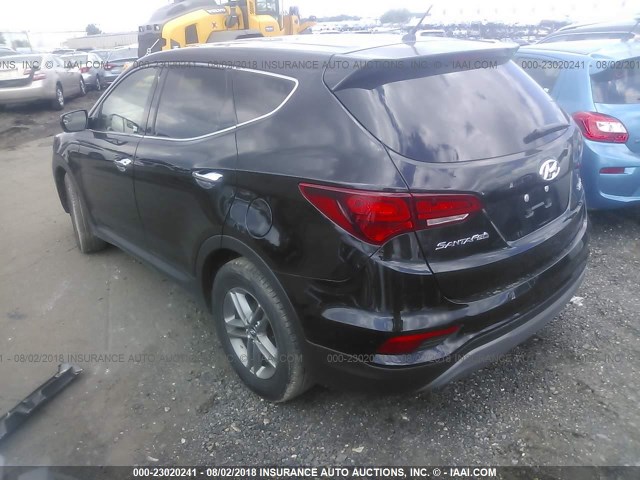 5NMZTDLB4JH092976 - 2018 HYUNDAI SANTA FE SPORT  BLACK photo 3