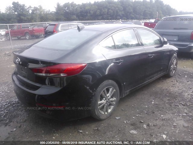 5NPD84LF2JH231889 - 2018 HYUNDAI ELANTRA SEL/VALUE/LIMITED BLACK photo 4