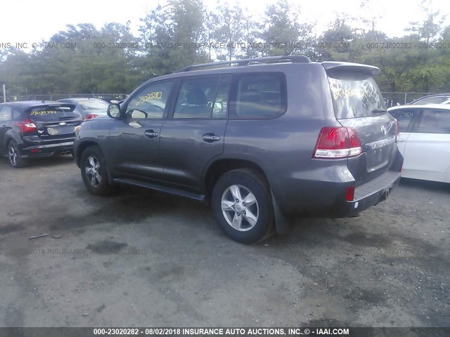 JTMHY05J385001252 - 2008 TOYOTA LAND CRUISER  GRAY photo 3