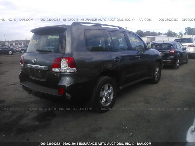 JTMHY05J385001252 - 2008 TOYOTA LAND CRUISER  GRAY photo 4