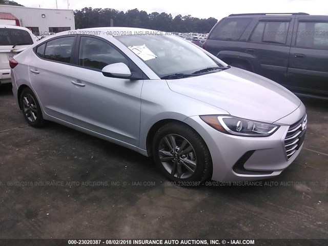 5NPD84LF8JH302660 - 2018 HYUNDAI ELANTRA SEL/VALUE/LIMITED SILVER photo 1