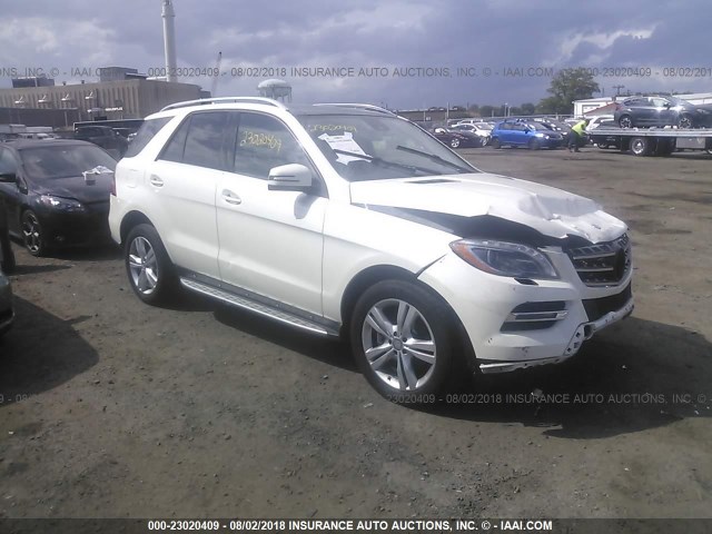 4JGDA5HB8DA207930 - 2013 MERCEDES-BENZ ML 350 4MATIC WHITE photo 1