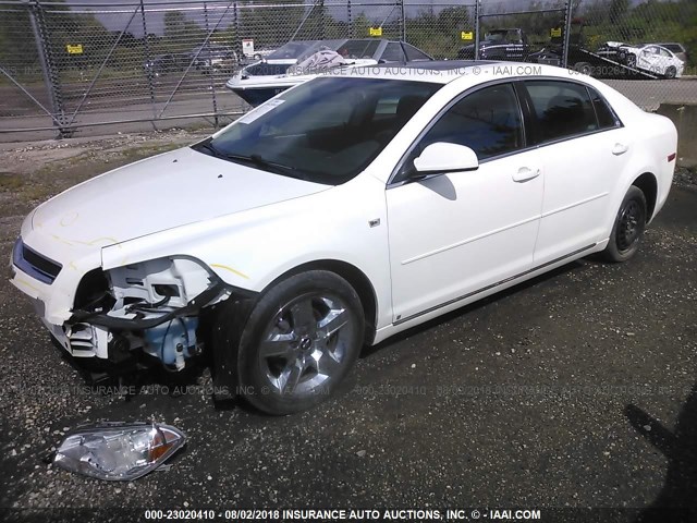 1G1ZH57B58F237136 - 2008 CHEVROLET MALIBU 1LT 白色 照片 2
