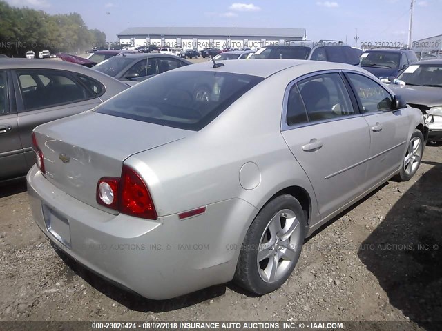 1G1ZB5EB2AF141622 - 2010 CHEVROLET MALIBU LS Qəhvəyi foto 4