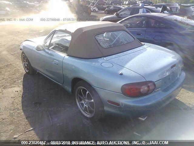 JM1NB353620230259 - 2002 MAZDA MX-5 MIATA LS Light Blue photo 3