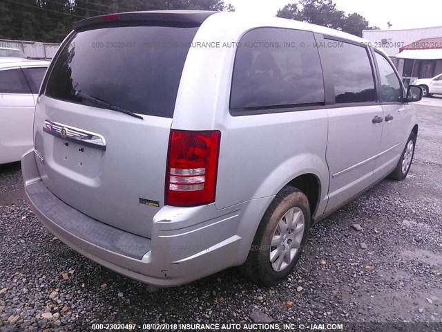 2A8HR44H68R831495 - 2008 CHRYSLER TOWN & COUNTRY LX SILVER photo 4