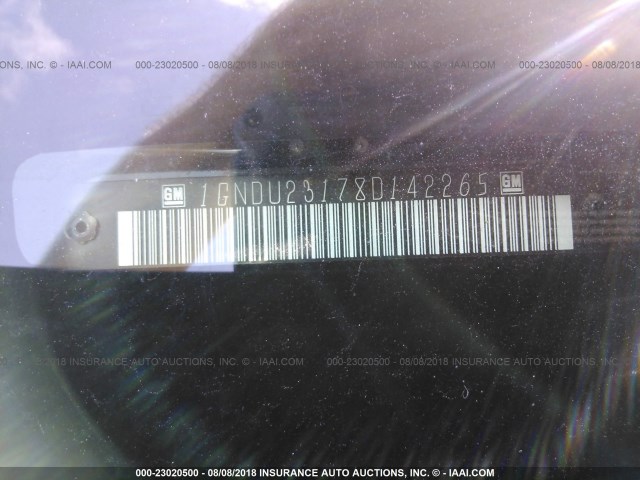 1GNDU23178D142265 - 2008 CHEVROLET UPLANDER LS 蓝色 照片 9