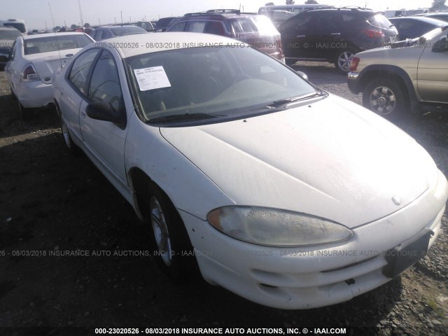 2B3HD46RX4H679590 - 2004 DODGE INTREPID SE WHITE photo 1