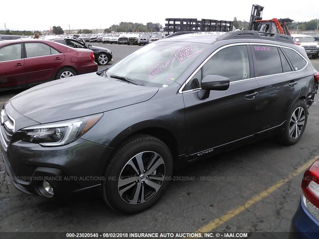 4S4BSANC6J3337862 - 2018 SUBARU OUTBACK 2.5I LIMITED BLACK photo 2