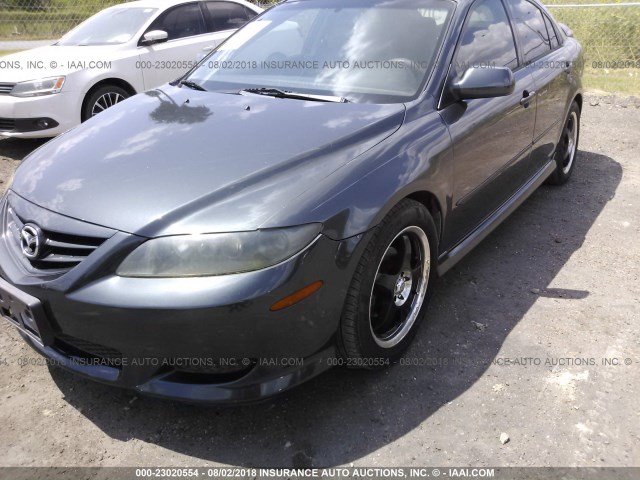 1YVHP84CX55M40149 - 2005 MAZDA 6 I 灰色 照片 6
