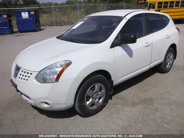 JN8AS58T59W061448 - 2009 NISSAN ROGUE S/SL WHITE photo 2