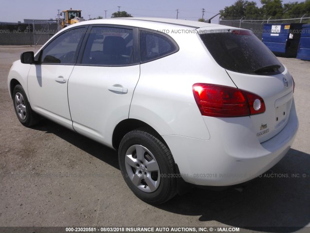 JN8AS58T59W061448 - 2009 NISSAN ROGUE S/SL WHITE photo 3