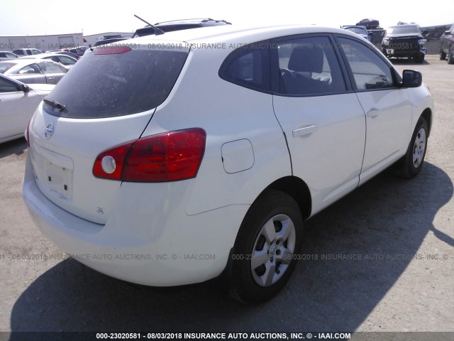 JN8AS58T59W061448 - 2009 NISSAN ROGUE S/SL WHITE photo 4