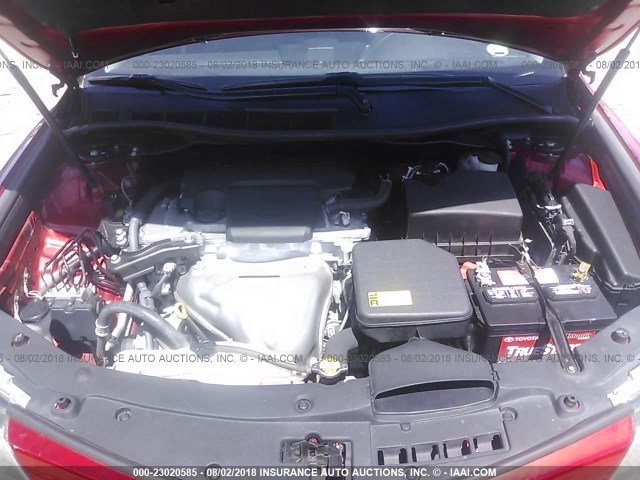 4T1BF1FK8DU682562 - 2013 TOYOTA CAMRY L/SE/LE/XLE 红色 照片 10