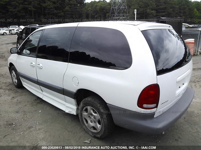 2B4GP44R8YR592594 - 2000 DODGE GRAND CARAVAN SE/SPORT WHITE photo 3