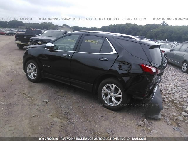 2GNAXVEV0J6214424 - 2018 CHEVROLET EQUINOX PREMIER BLACK photo 3