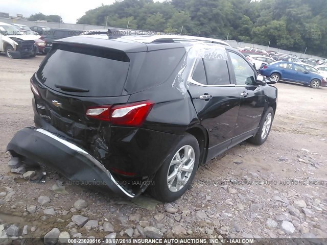 2GNAXVEV0J6214424 - 2018 CHEVROLET EQUINOX PREMIER BLACK photo 4