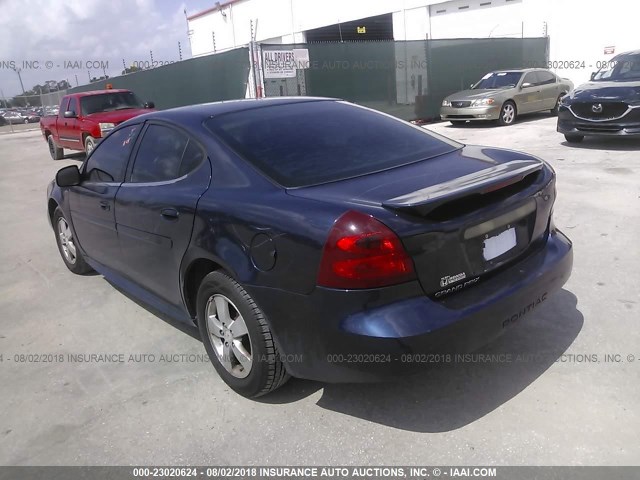 2G2WP552281119105 - 2008 PONTIAC GRAND PRIX BLUE photo 3