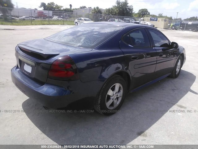 2G2WP552281119105 - 2008 PONTIAC GRAND PRIX BLUE photo 4