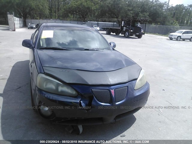 2G2WP552281119105 - 2008 PONTIAC GRAND PRIX BLUE photo 6