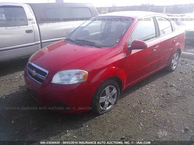 KL1TD5DE5AB109586 - 2010 CHEVROLET AVEO LS/LT 红色 照片 2