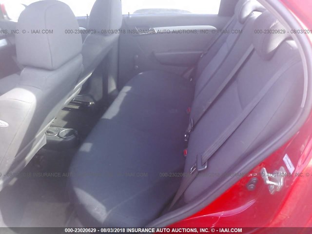 KL1TD5DE5AB109586 - 2010 CHEVROLET AVEO LS/LT 红色 照片 8