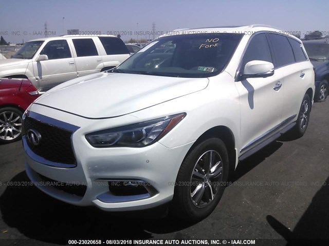 5N1AL0MMXGC521661 - 2016 INFINITI QX60 WHITE photo 2